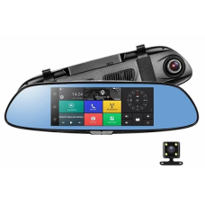 автомобильный видеорегистратор-зеркало Eplutus D83 Navitel Android GPS 3 камеры